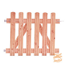 Douglas Reliëf Rechthekpoort 100 x 80 cm. Inclusief Klinkset Onbehandeld  W01508 =V
