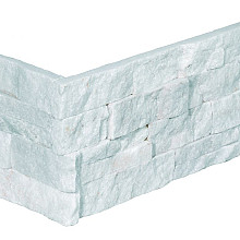 set á 4 stuks Stonepanel Hoekstukken Snow White Marble