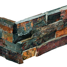 set á 4 stuks Stonepanel Hoekstukken Rusty Slate