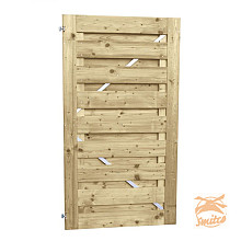 Jumbo Deur Recht Horizontaal Op Stalen Deurframe 100 x 180 cm.  W306310