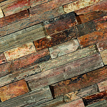Pak á 5 st. Stonepanel Rusty Slate  15x60x1,5-2,5 cm