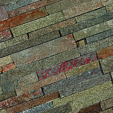 Pak á 5 st. Stonepanel Rusty Quarzite  15x60x1,5-2,5 cm