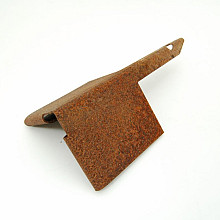 Hoekstuk 90° Col-Met Cor-Ten Staal 21x10,2 cm.