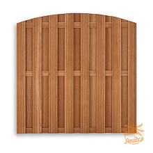 Hardhout AKTIE Toogscherm 15-Planks 180 x 180 cm. 007479