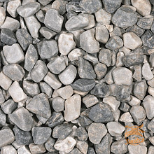 MINI Big-Bag Icy-Blue ROND Getrommeld 16-25 ca. 500 kg.
