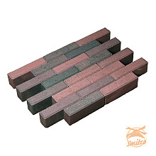 Waalformaat Strak 6cm. Rood/Zwart