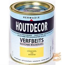 Houtdecor Dekkend 608 Zonnegeel 750 ml.