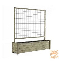 Bloembak Horst 40x180cm met rek