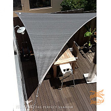 Coolfit Schaduwdoek Driehoek 5,0 x 5,0 x 5,0 Antraciet
