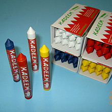 Merkkrijt Kadeem Blauw