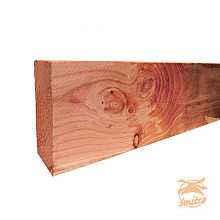 Douglas Fijnbezaagde Gording 5,0 x 10,0 x 400 cm. Groen Geïmpregneerd W31439